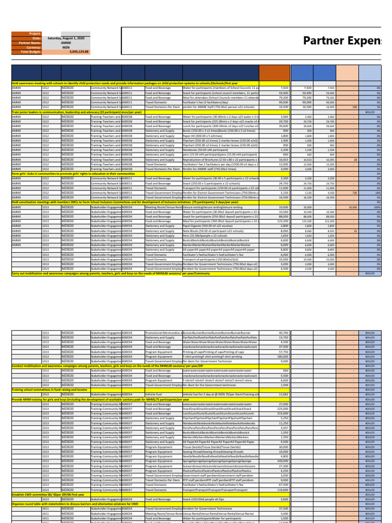 AMME Q4 - Reporting Template Revised 2020 | PDF