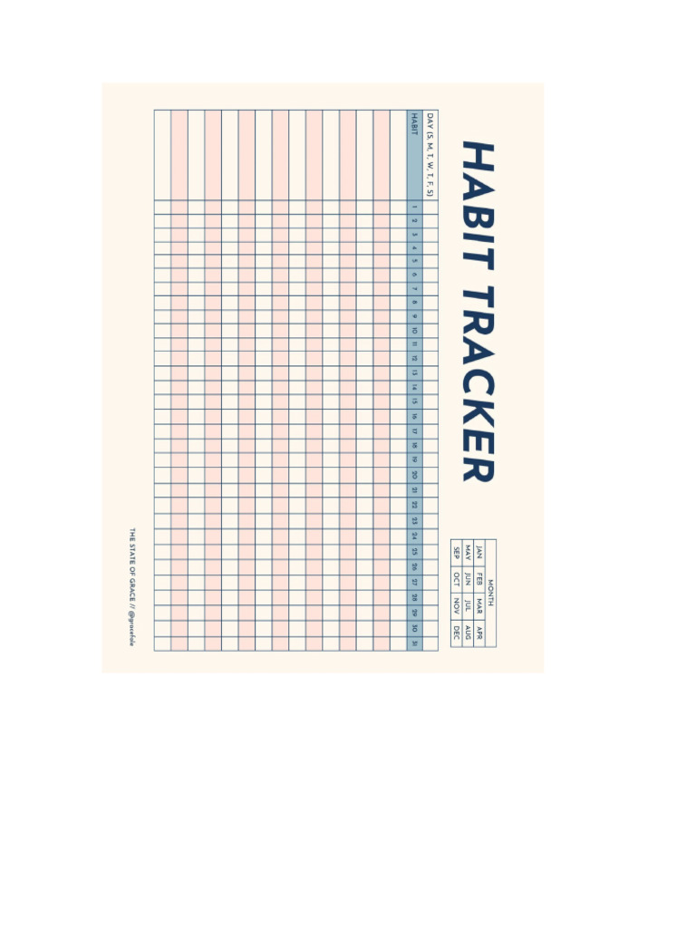Traker Hbit Habit Traker | PDF