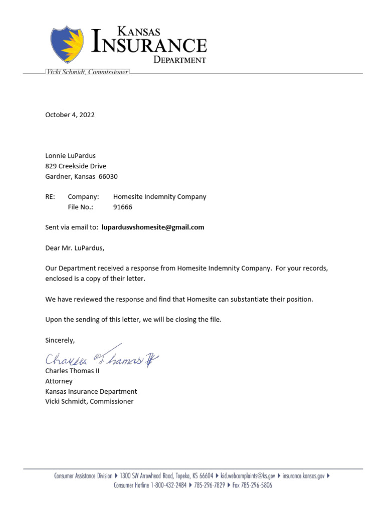 KDOI Closing Letter 91666 | PDF