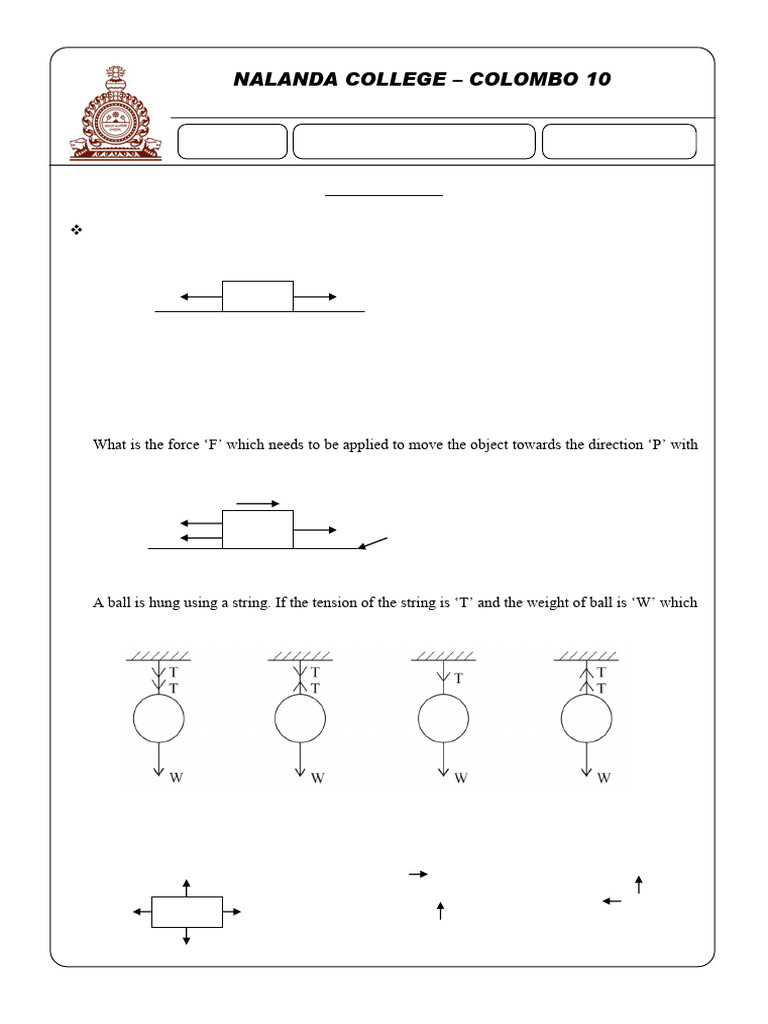 Grade 10 Science Unit Test: Forces | PDF | Force | Acceleration