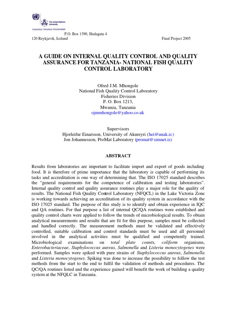 A Guide On Internal Quality Control | PDF | Quality Assurance ...