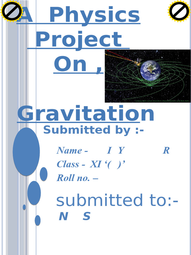 341144558 Physics Project CBSE XI | PDF | Orbit | Acceleration