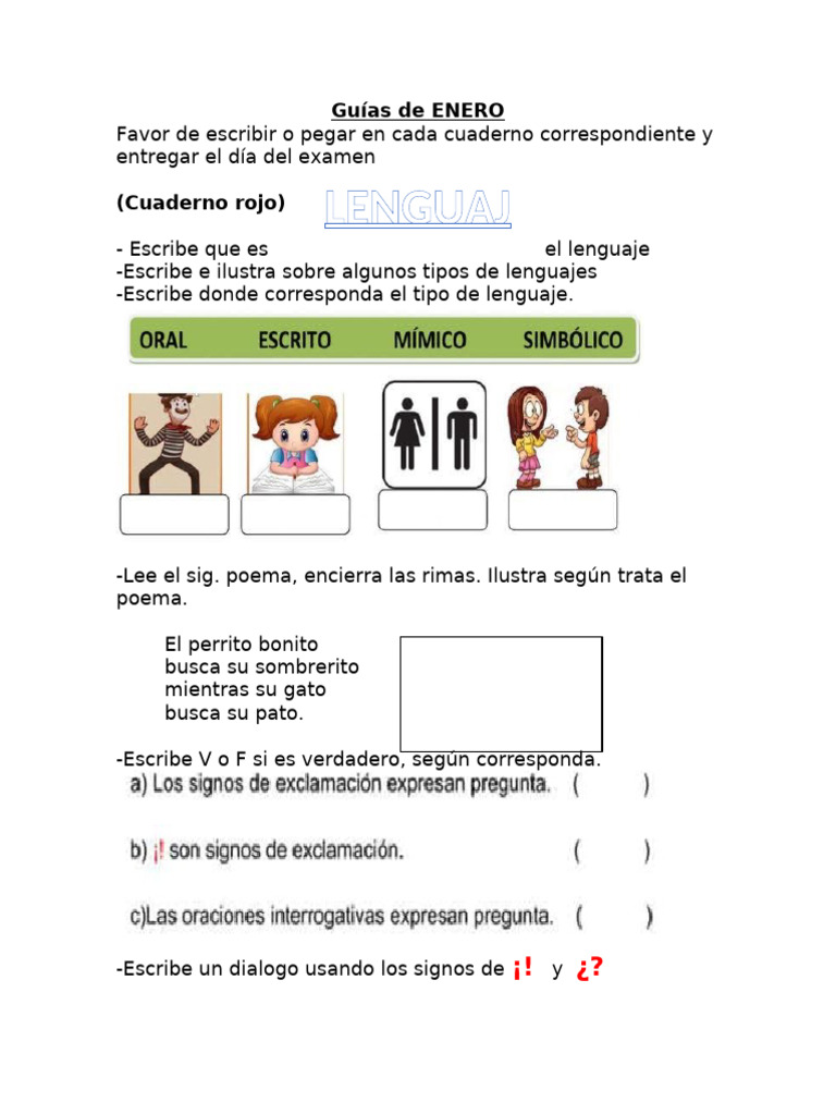 Actividades Educativas de Enero | PDF