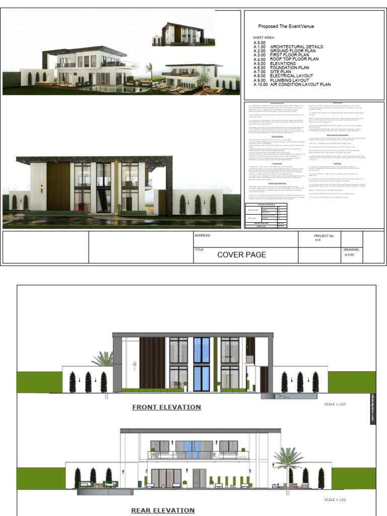 Proposed Event Venue Architectural Plans | PDF | Framing (Construction ...