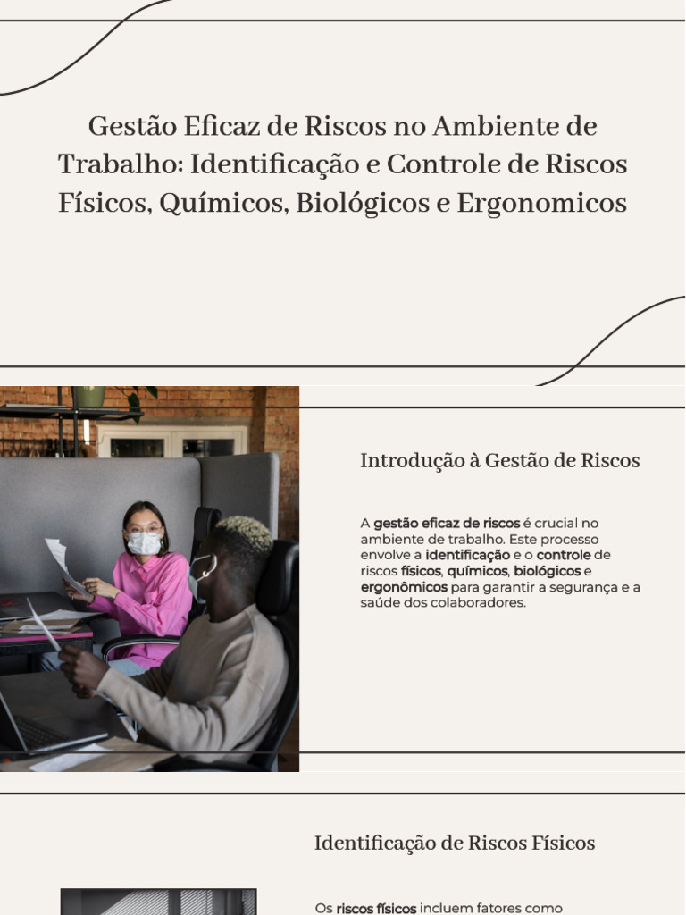 Gestão de Riscos no Trabalho: Segurança e Saúde | PDF