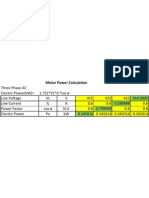 Pump &amp Motor Excel Calculator