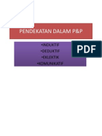 Pendekatan Dalam P&P