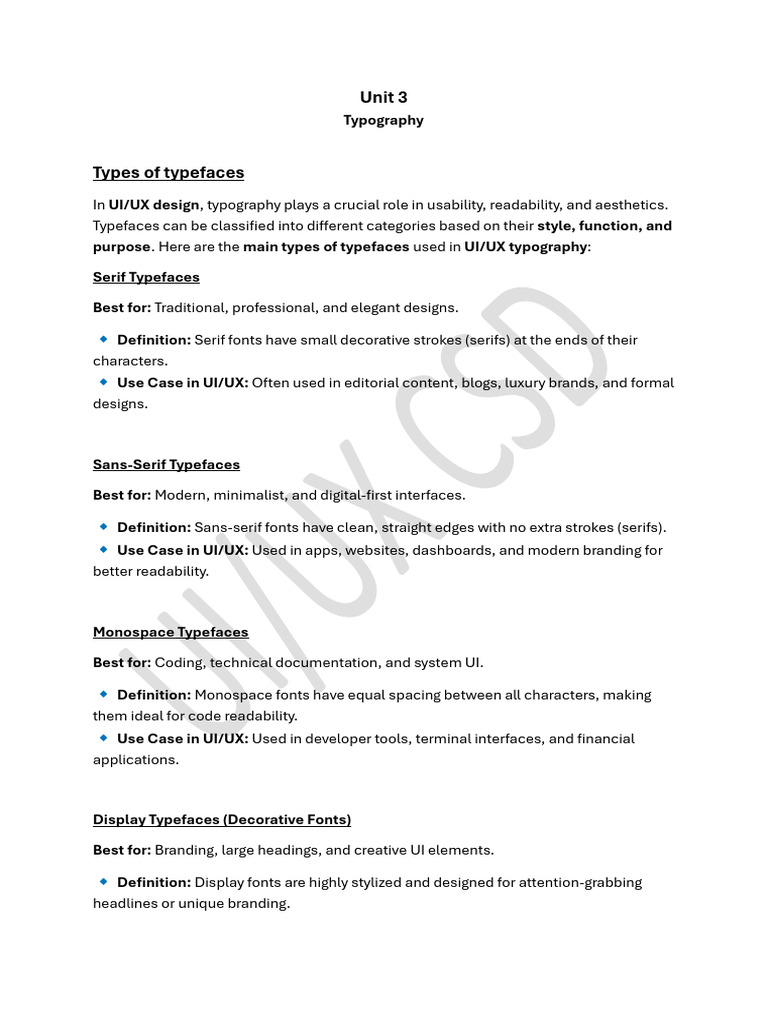 Unit-3 | PDF | Typefaces | Typography