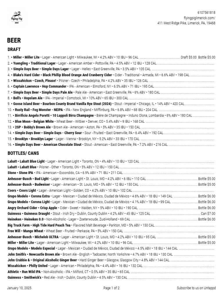 Draft | PDF | Beer | Anheuser Busch Brands