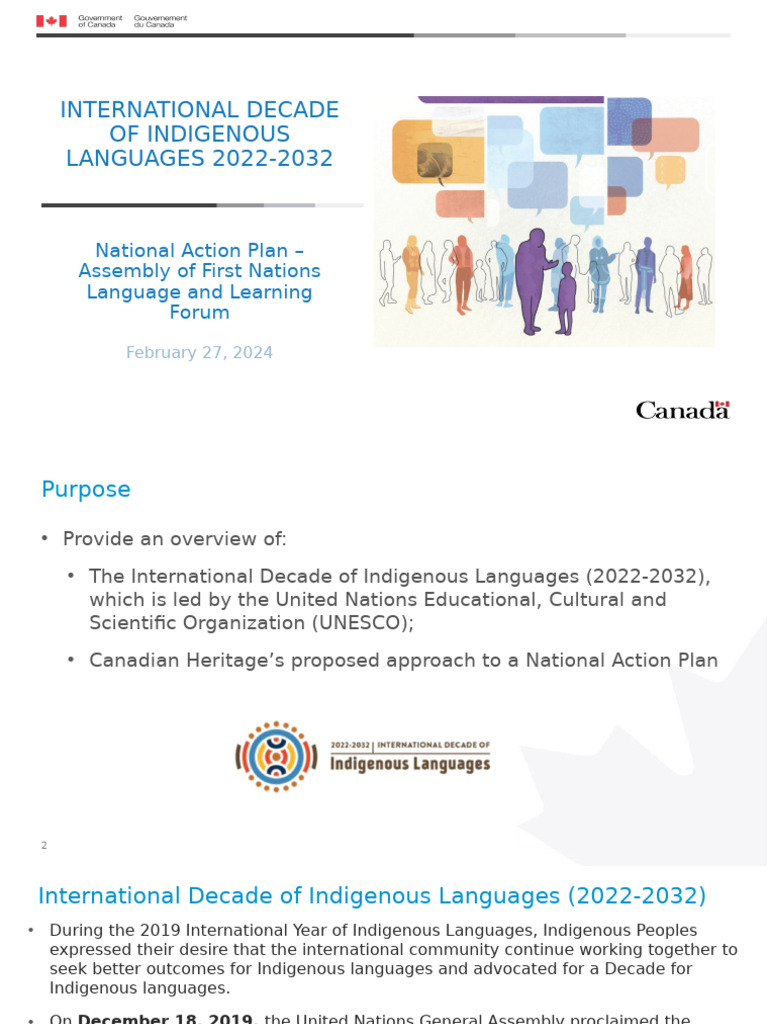 Indigenous Languages Decade Action Plan | PDF | Indigenous Peoples ...