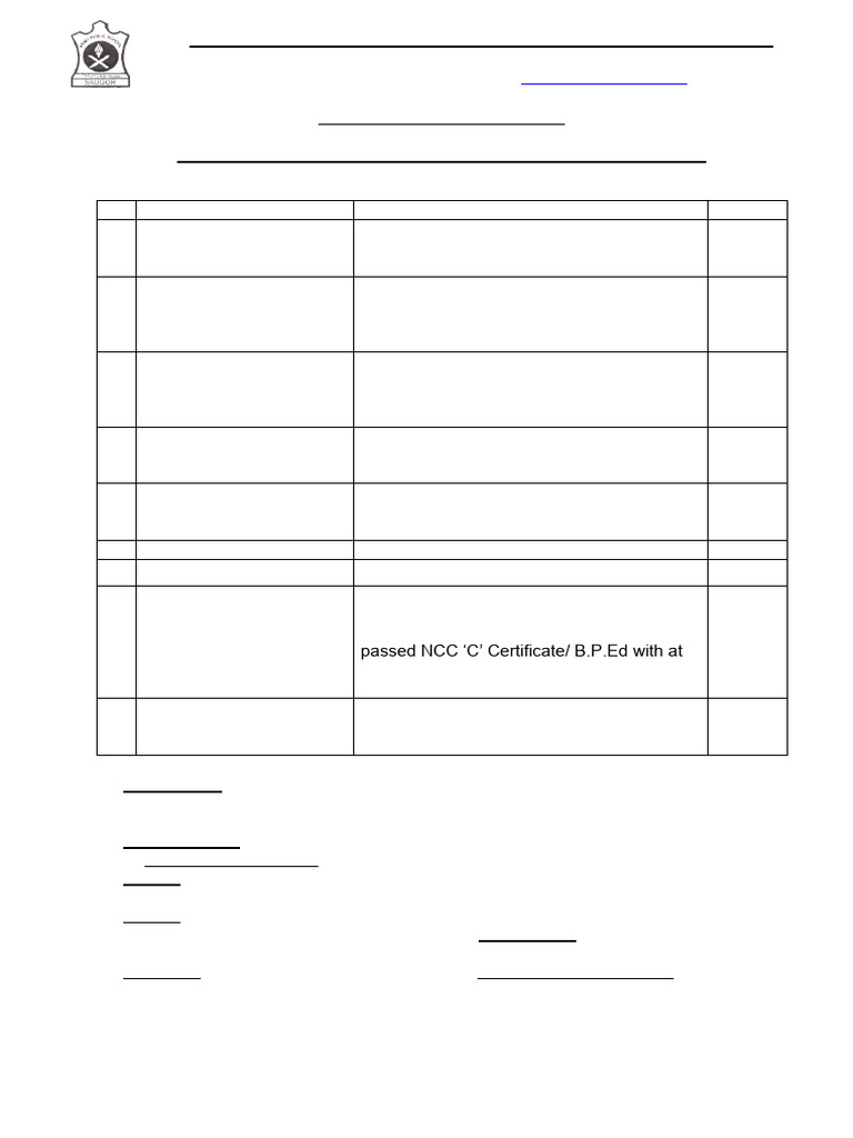 Teacher Recruitment at Army Public School | PDF | Knowledge