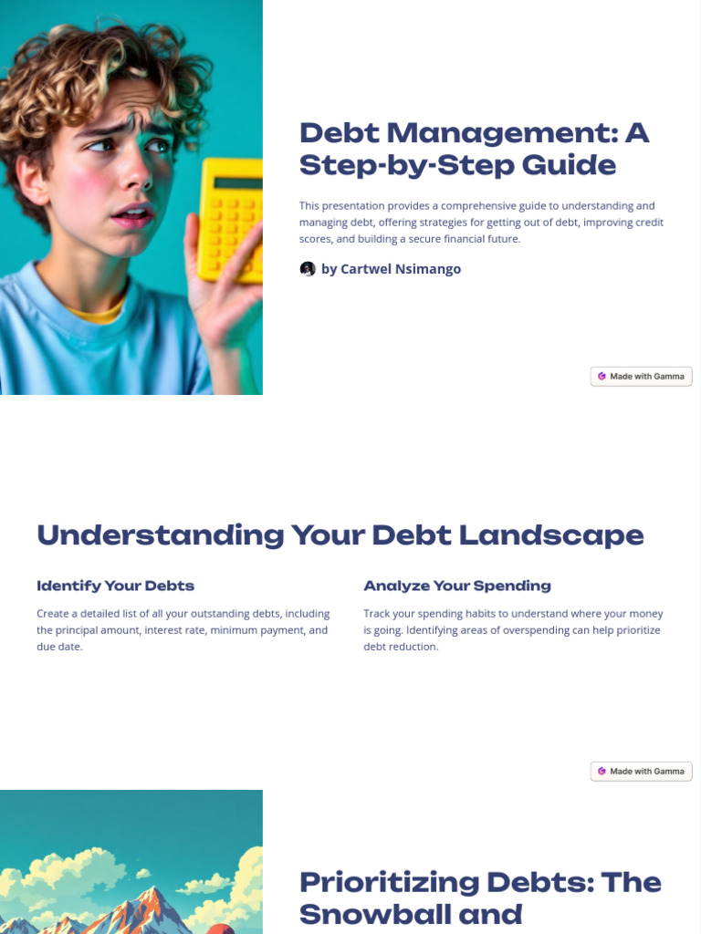 Debt Management Strategies Guide | PDF | Debt | Loans