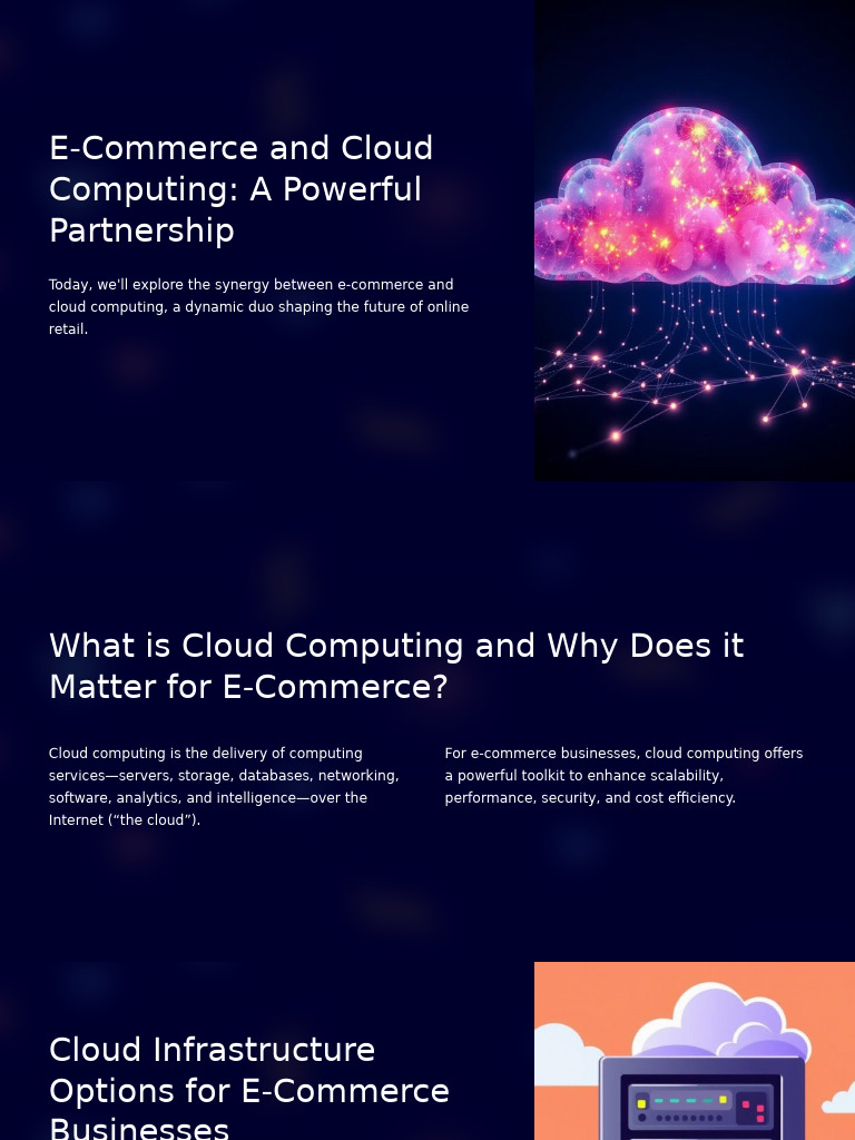 E-Commerce and Cloud Computing Synergy | PDF | Cloud Computing | E Commerce