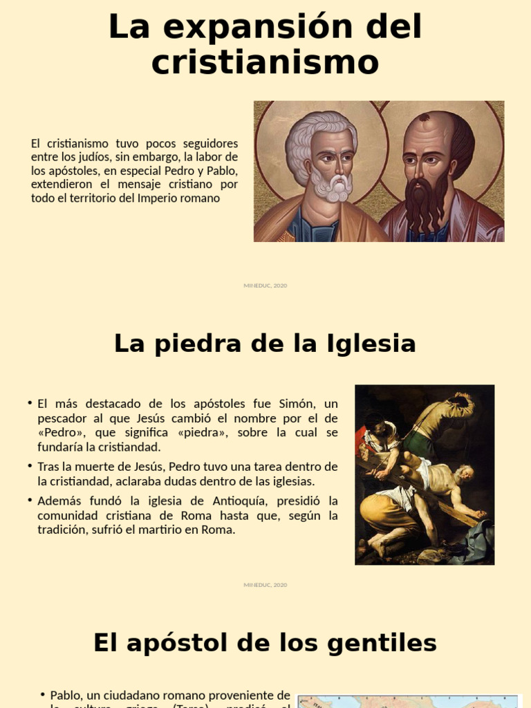 La Expansión Del Cristianismo | PDF | imperio Romano | San Pedro