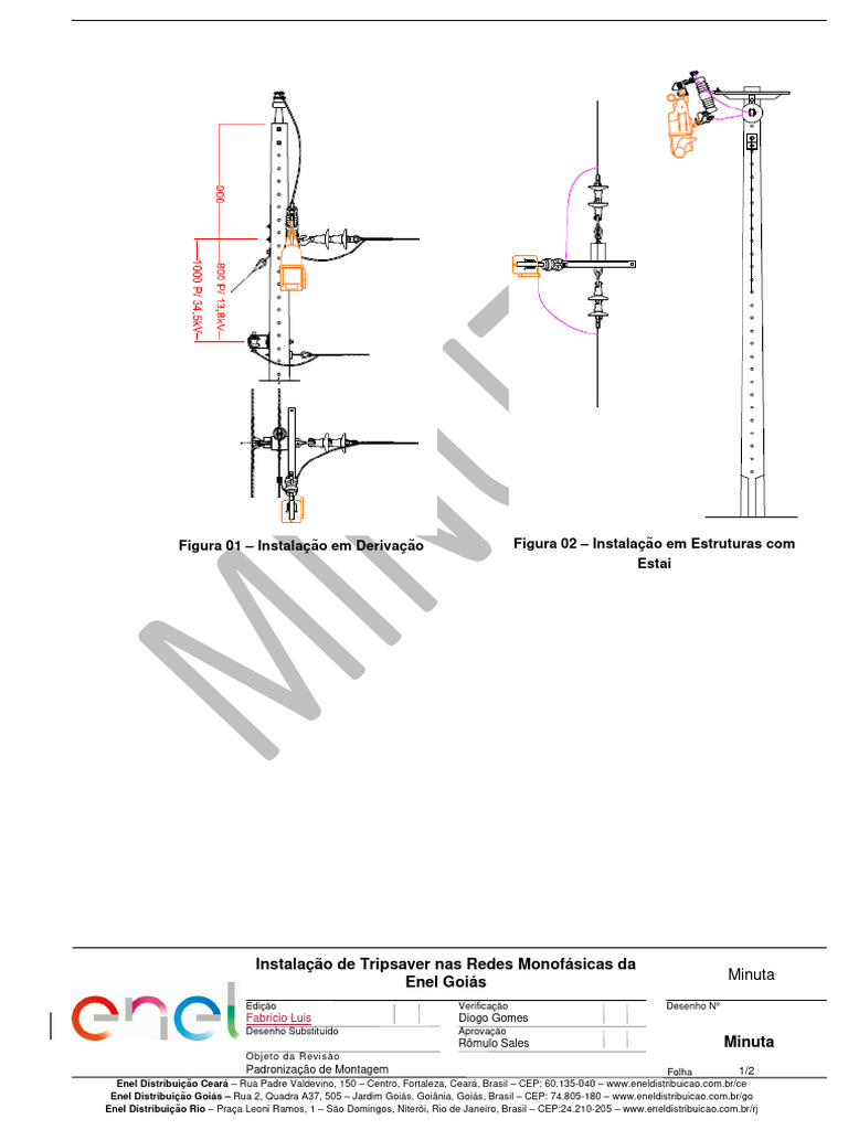 Instalação de Tripsaver na Enel Goiás | PDF | Eletromagnetismo ...
