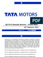 Q3 FY12 Results Review - Press Meet: 14 February, 2012