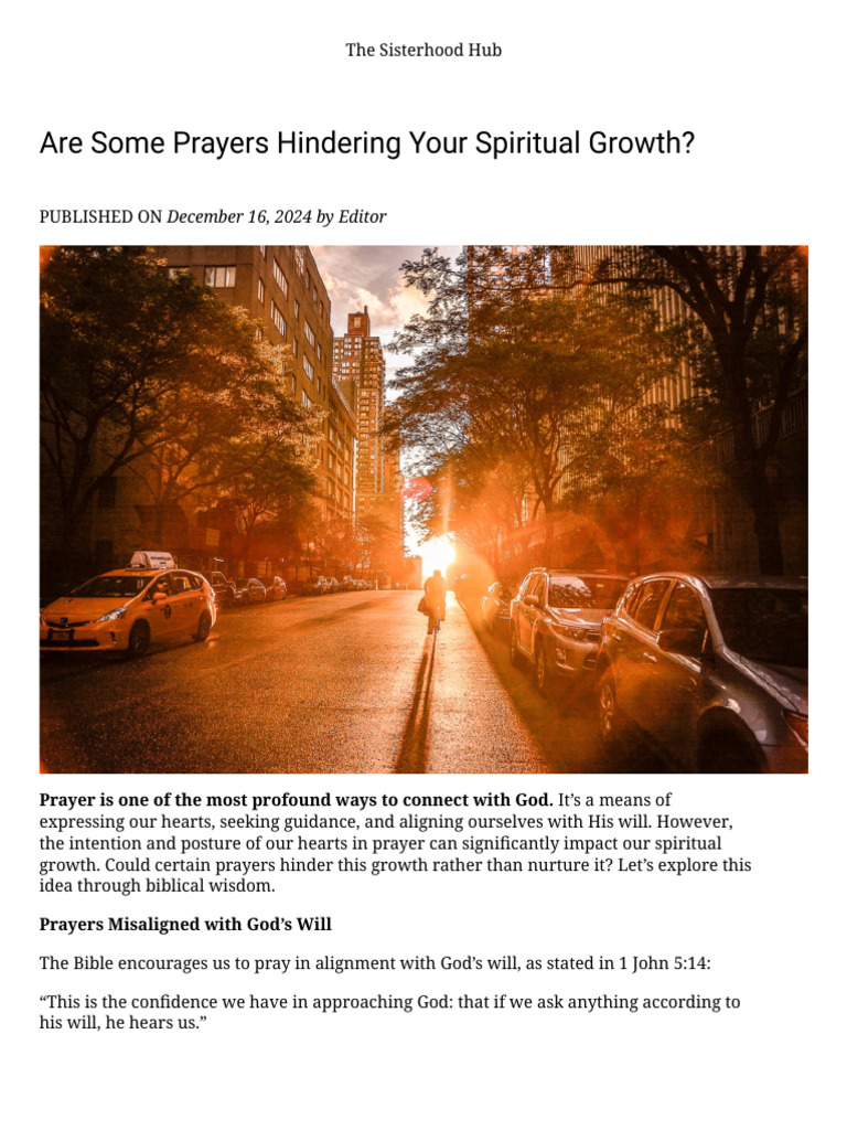 Prayers That Nurture Spiritual Growth | PDF | Prayer | Forgiveness