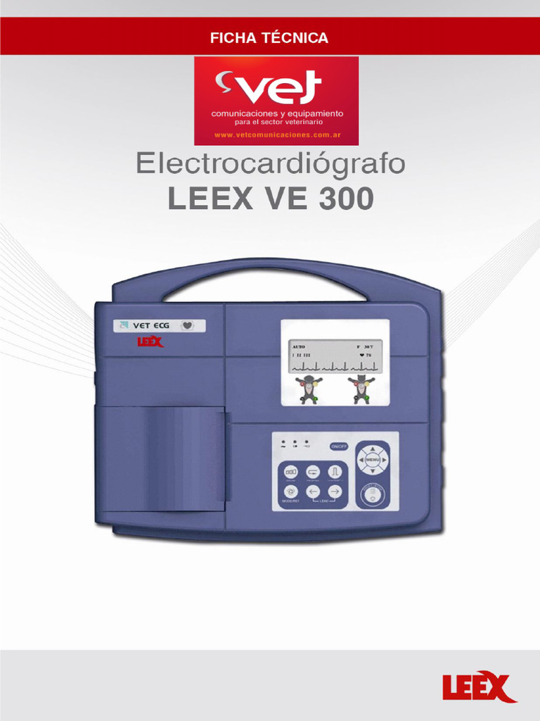 Electrocardiógrafo VE300: Compacto y Digital | PDF | Electricidad ...
