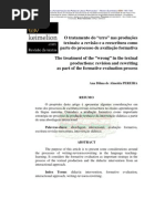 O tratamento do “erro” nas produções textuais