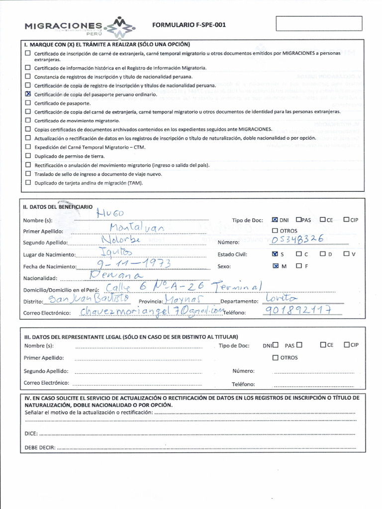Formato F-Spe-001 | PDF
