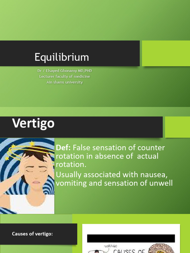 Understanding Vertigo and Nystagmus | PDF | Vertigo | Vestibular System