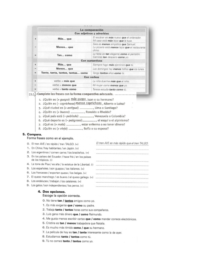 Comparaciones PD | PDF