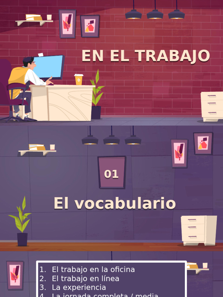 Vocabulario y Requisitos Laborales | PDF