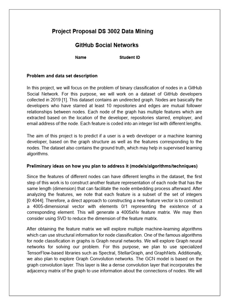 DS 3002 Project Proposal template | PDF | Machine Learning | Applied ...