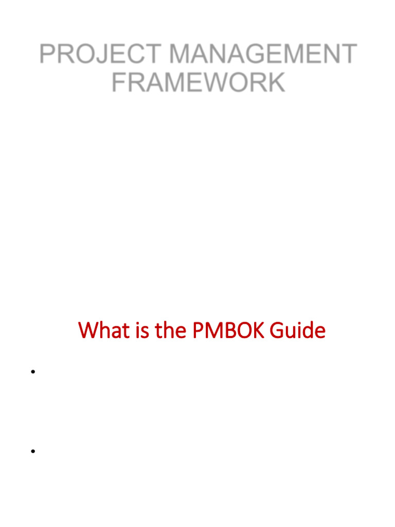 Chapter 1 - Pr. Man. Framework | PDF | Project Management | Negotiation