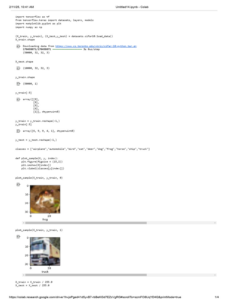 CIFAR-10 Image Classification with CNN | PDF | Applied Mathematics ...