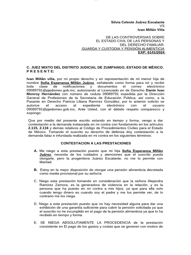 Controversias sobre Custodia y Alimentos | PDF | Violencia doméstica ...