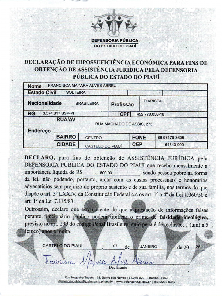 Documentos Comprobatório | PDF