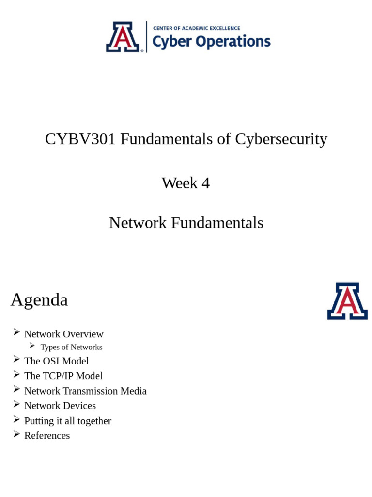 Network Fundamentals in Cybersecurity | PDF | Computer Network | Osi Model