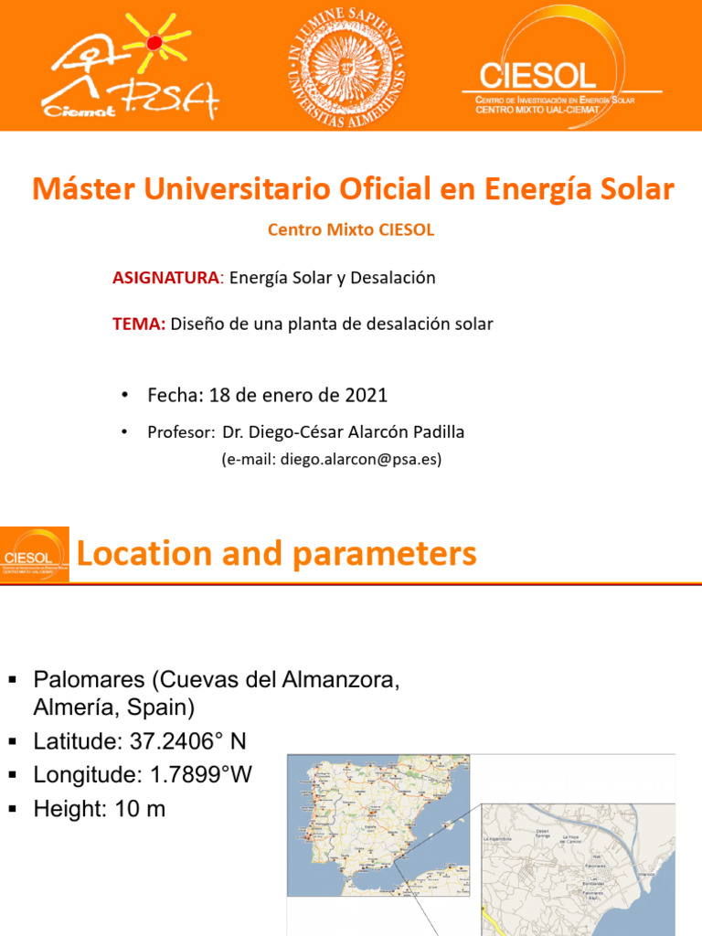Solar Desalination Plant Design Guide | PDF | Applied And ...