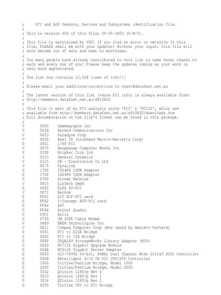 Pcidevs | PDF | Network Interface Controller | X86 Architecture