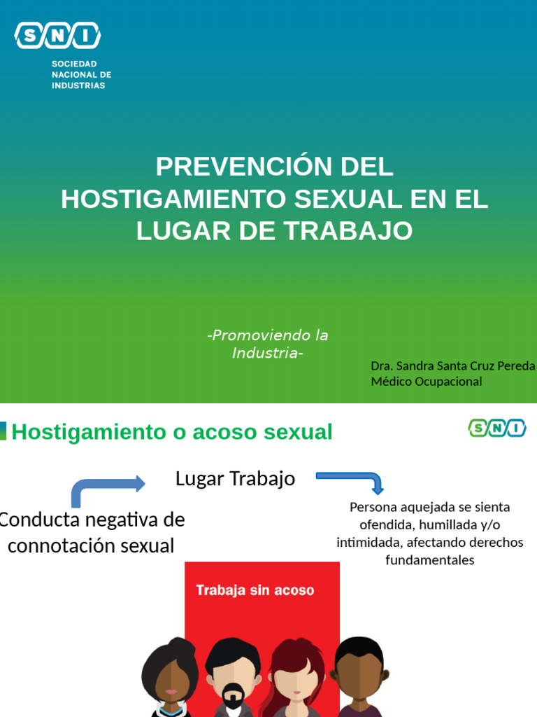 Prevención Del Hostigamiento Sexual y Acoso en El Centro de Trabajo