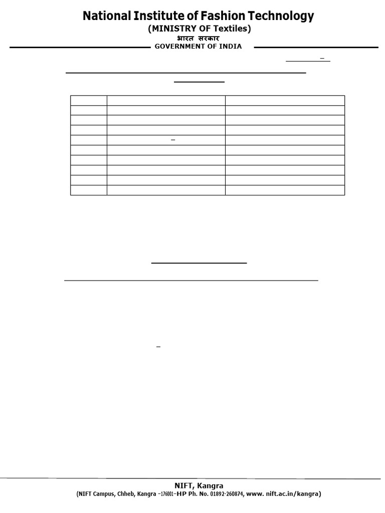 NIFT Kangra Administrative Posts Exam Syllabus | PDF | English Language ...