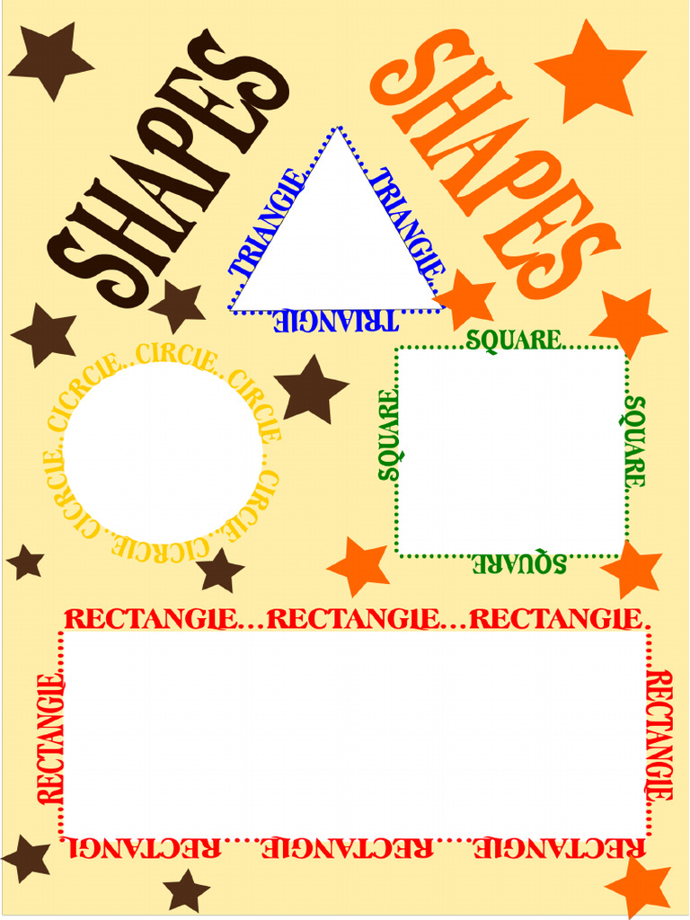 Shapes Flashcards Fun Activities Games 19711 | PDF
