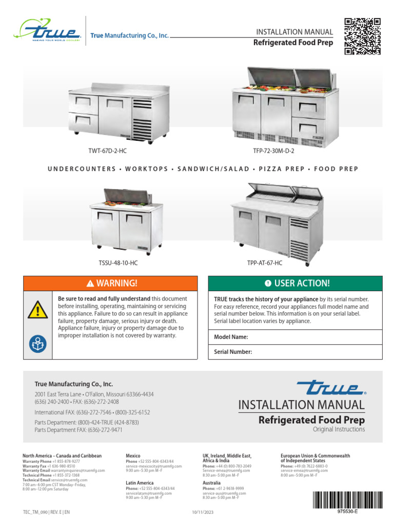 TRUE TSSU Series English - Iom | PDF | Power Supply | Safety
