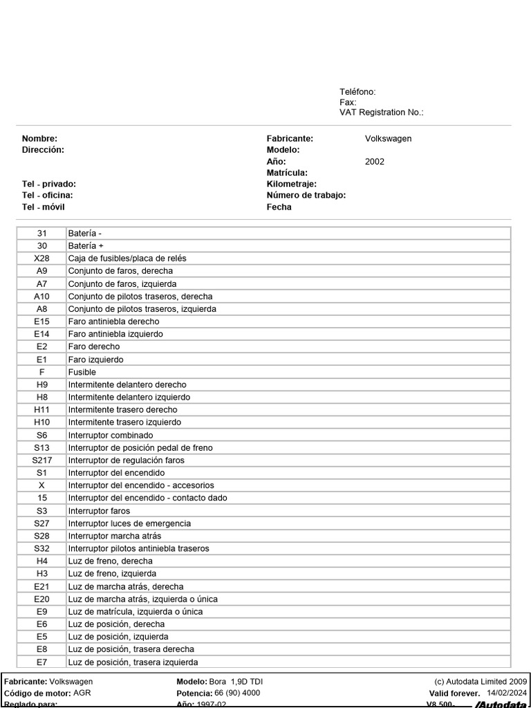 Bora Intermitencia Emergencia Con Rele | PDF | Vehículos terrestres ...
