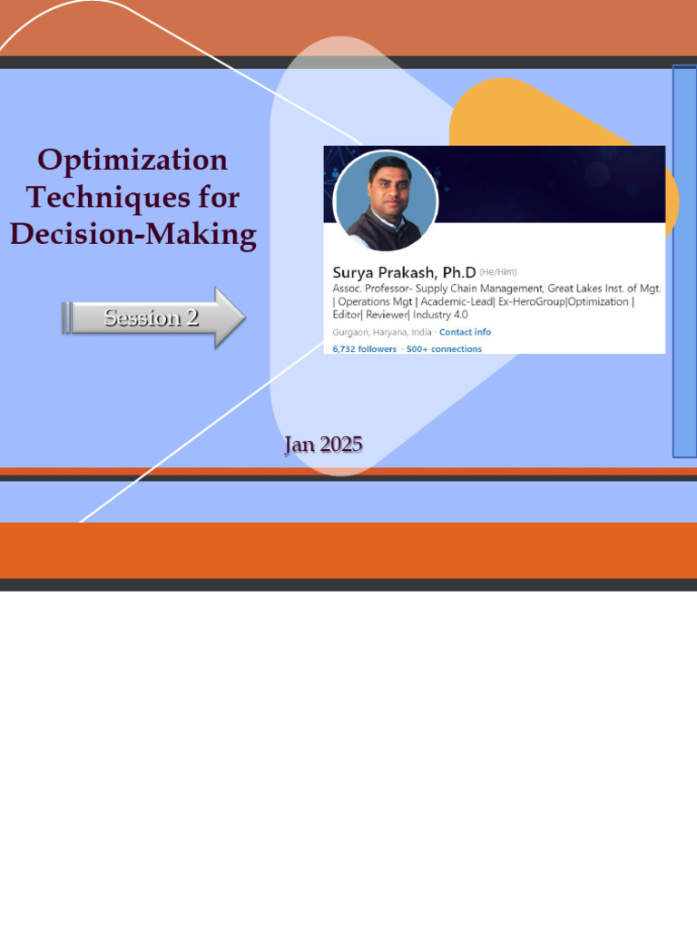 Session 2 | PDF | Linear Programming | Mathematical Optimization