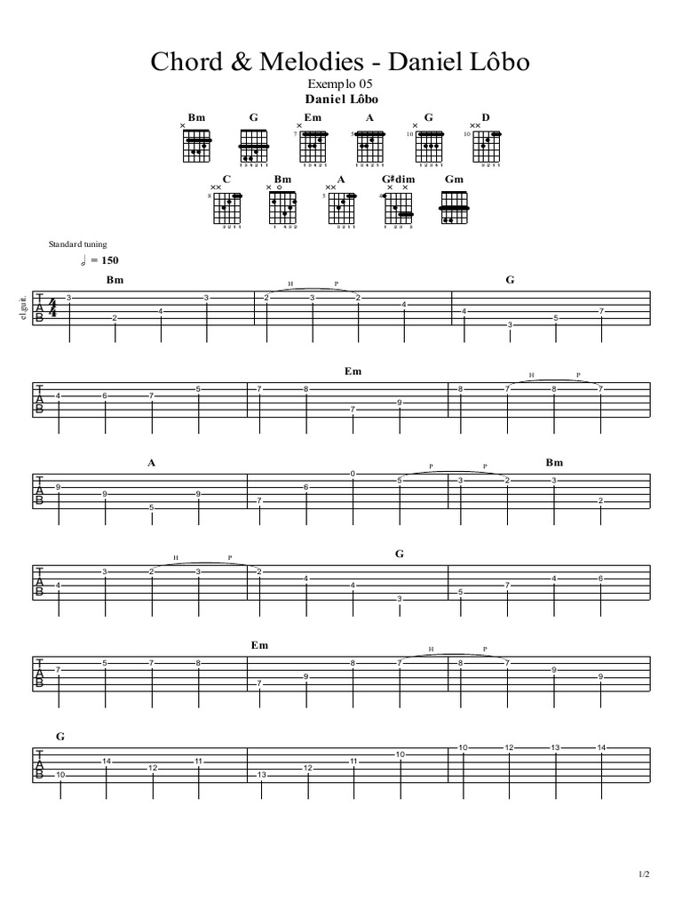 Chord Progressions by Daniel Lôbo | PDF | Musical Instruments ...