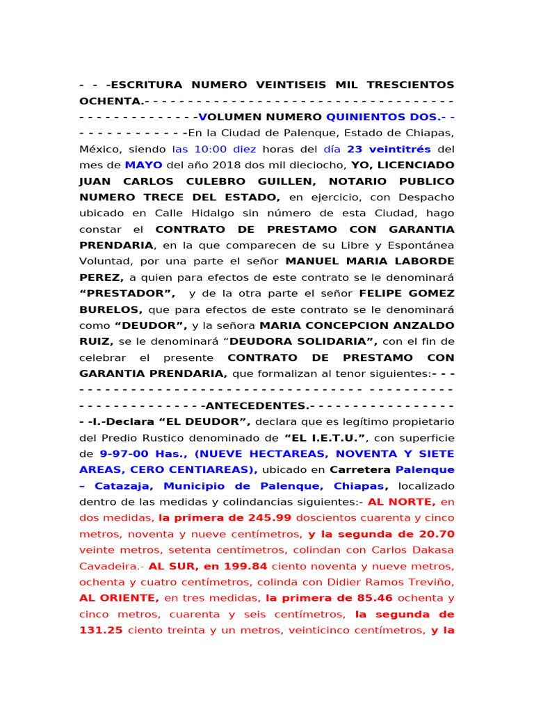 Contrato de Préstamo con Garantía Prendaria | PDF | Derecho privado