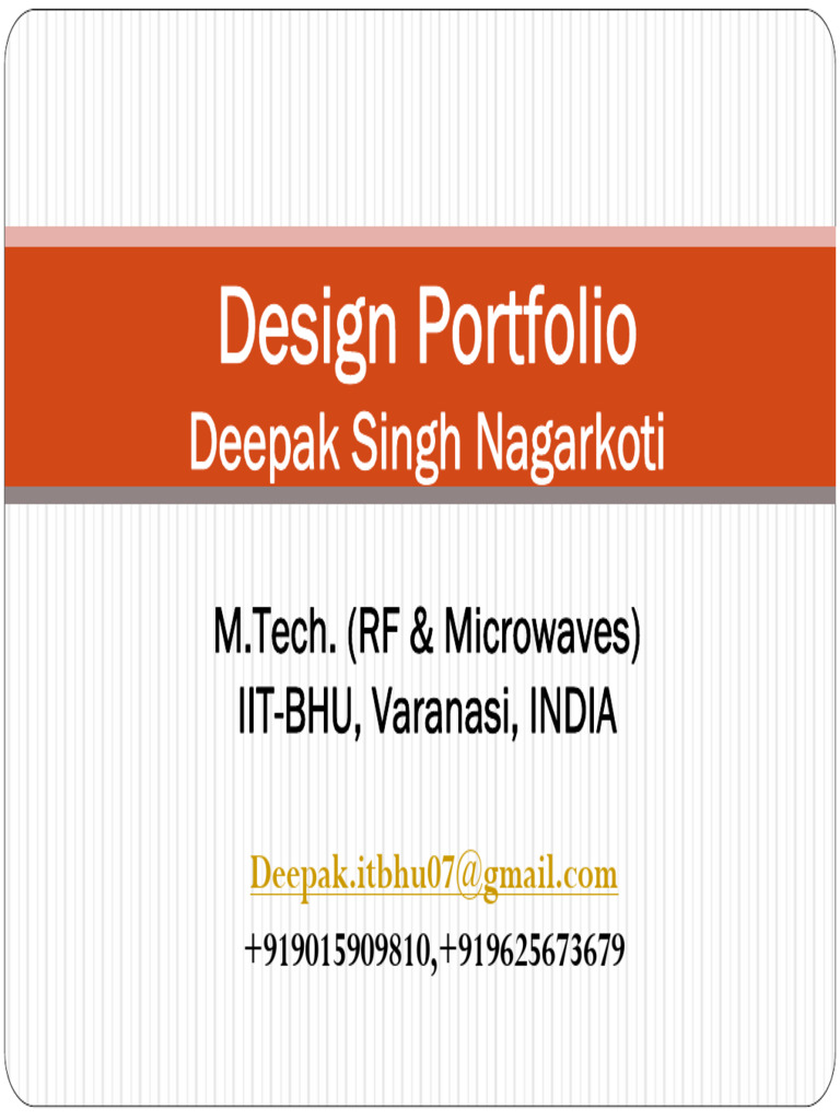 Deepak Singh Nagarkoti's Design Portfolio | PDF | Electronics ...