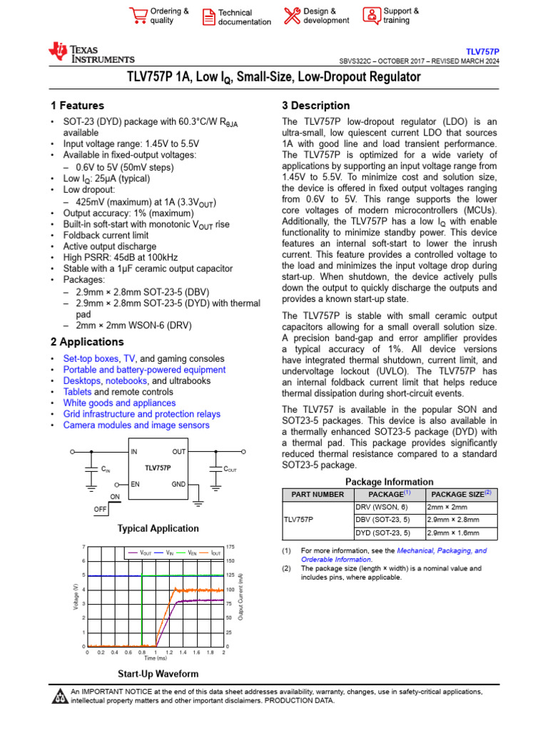 tlv757p | PDF | Electrostatic Discharge | Electrical Engineering