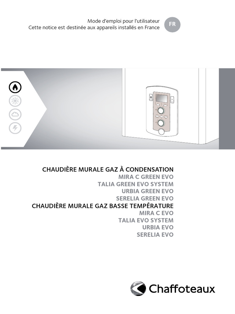 Mode d'emploi chaudière Chaffoteaux PDF Chaudière (plomberie) — free download