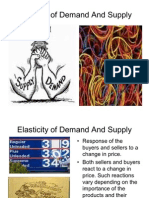 Elasticity of Demand and Supply