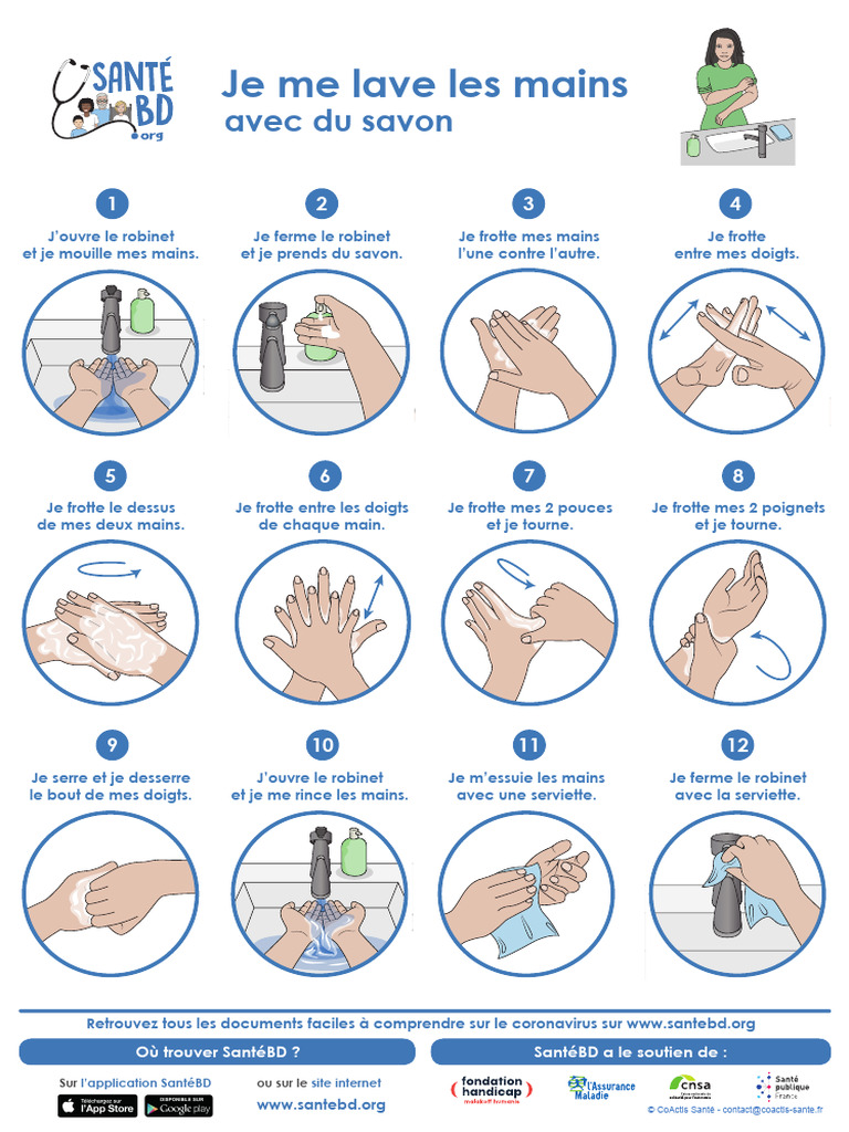 Guide de lavage des mains efficace | PDF