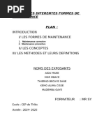 Types de Maintenance : Guide Complet | PDF