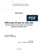 Diferente de Gen in Educatie